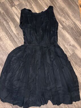 VINTAGE 1960s Spector & shanler woman’s black dress - size 4